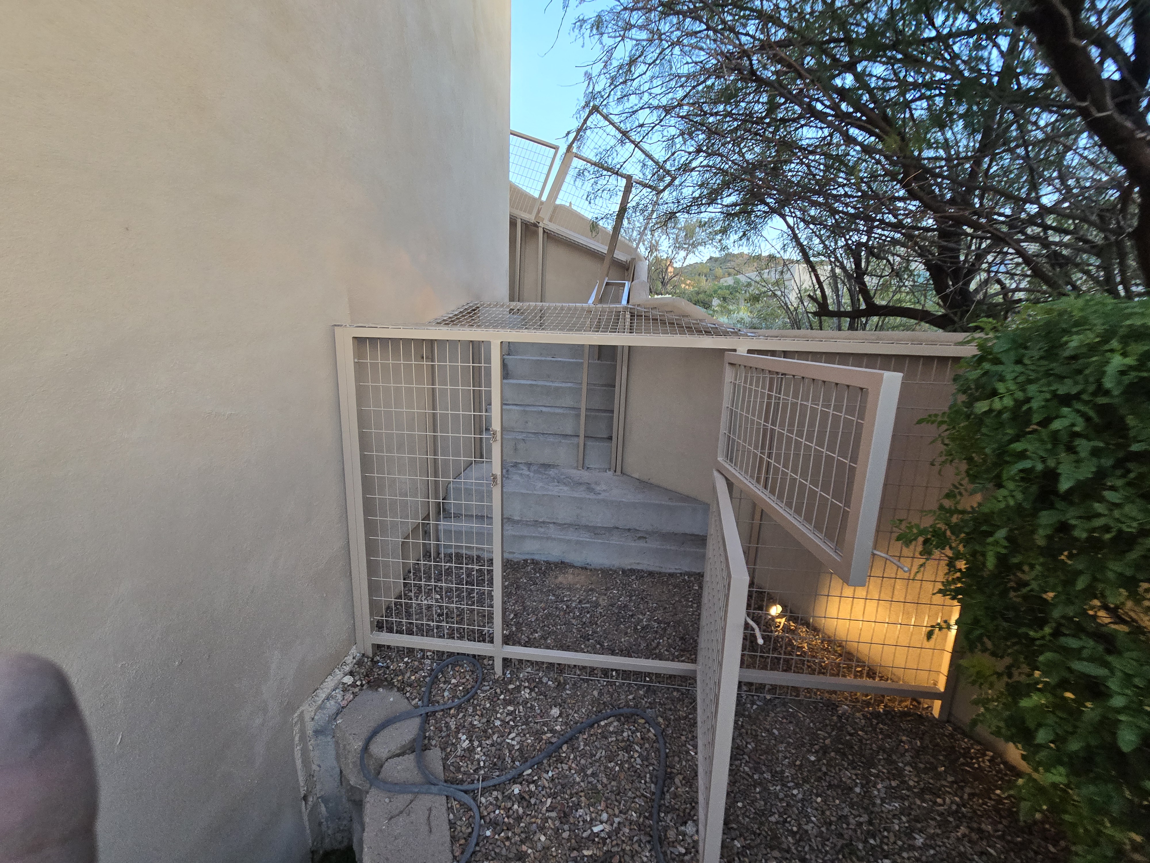 Lower level with stairs